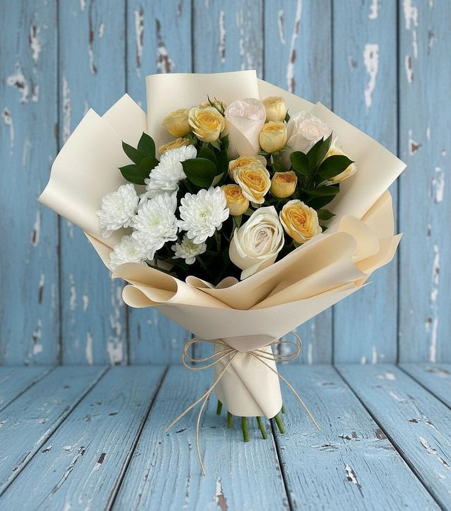 Букет цветов из: Розы и Хризантемы в Советске Кировской области