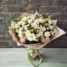 Букет цветов из:  Альстромерии, Розы и Хризантемы #REPLACE_PRED# Советске Кировской области