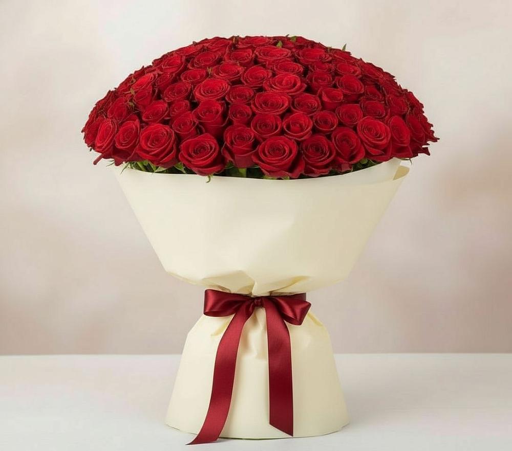 Букет 101 Красная роза Милано в Советске Кировской области
