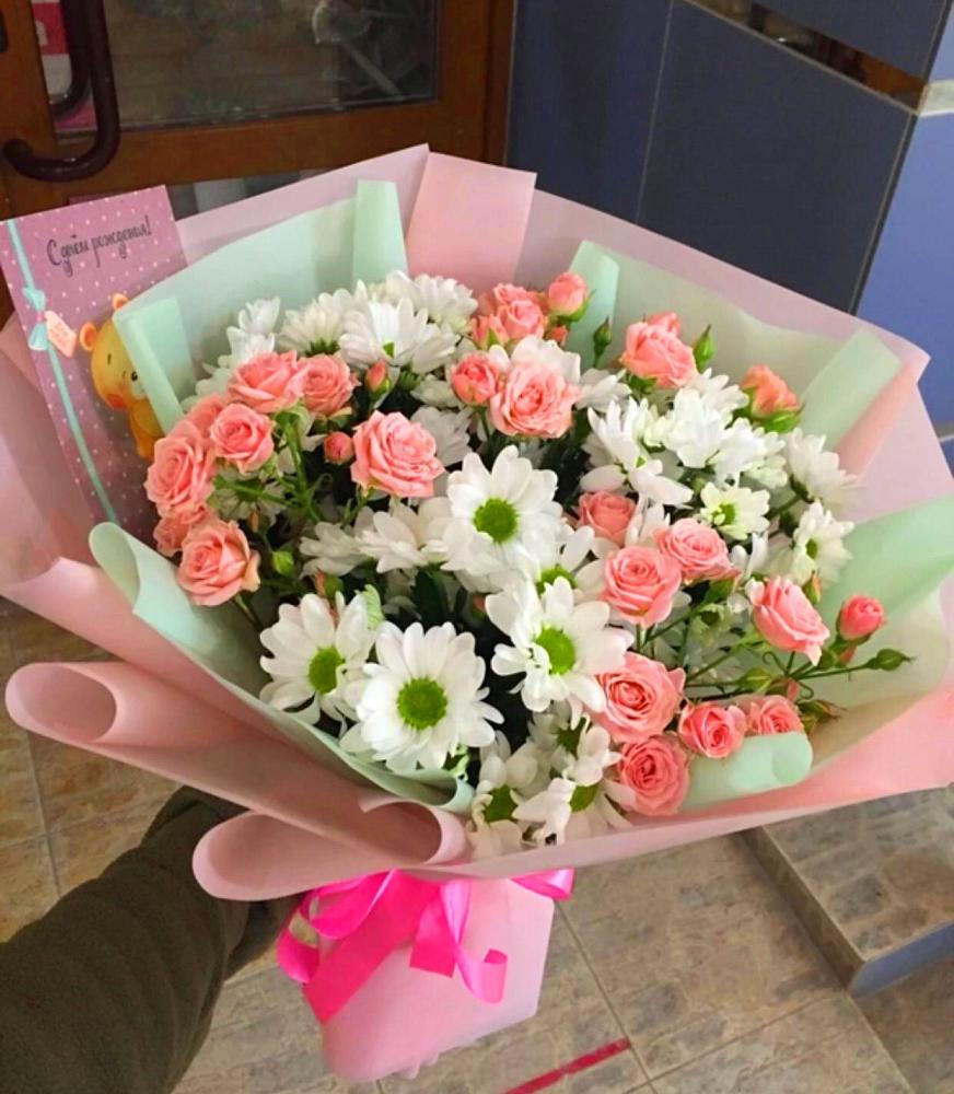 Букет цветов из: Розы и Хризантемы в Советске Кировской области