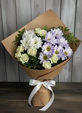 Букет цветов из:  Хризантемы и Розы в Советске Кировской области