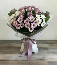 Букет цветов из:  Хризантемы и Розы в Советске Кировской области