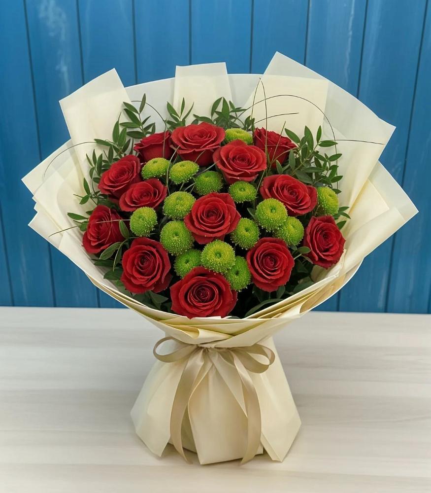 Букет цветов из: Розы и Хризантемы в Советске Кировской области