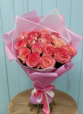 Букет 15 Розовых роз Равель в Советске Кировской области